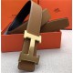 Hermes H belt buckle & reversible strap 38 mm Epsom Camel High