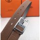 Hermes Society 32 reversible belt Togo Camel/Grey High