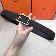 Hermes Society 32 reversible belt Togo Black/Coffee High