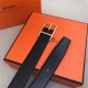 Hermes Quentin reversible belt 32 mm Epsom Black High