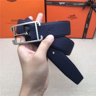 Hermes Society 32 reversible belt Togo Navy High