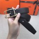 Hermes Society 32 reversible belt Togo Coffee High