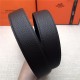 Hermes Society 32 reversible belt Togo Coffee High