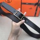 Hermes Society 32 reversible belt Togo Coffee High