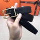 Hermes Society 32 reversible belt Togo Black High