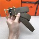 Hermes Reversible belt 32 mm Togo Grey High