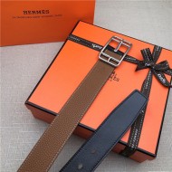 Hermes Cape Code 32 reversible belt Togo Camel High