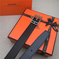 Hermes Cape Code 32 reversible belt Togo Coffee High