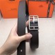 Hermes Cape Code 32 reversible belt Togo Coffee High