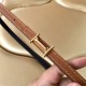 Hermes Mini Mors H belt buckle & Reversible leather strap 13 mm Epsom Camel High