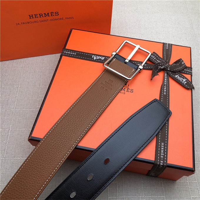 Hermes Reversible Belt 38 mm Togo Camel High