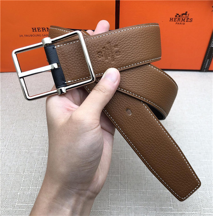 Hermes Reversible Belt 38 mm Togo Camel High