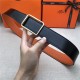 Hermes Code 32/38 reversible belt Togo Orange High