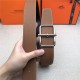 Hermes Batonnet belt buckle & Reversible leather strap 32/38 mm Togo Camel High