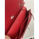 Hermes Jypsiere Mini Swift Leather WAX Red Silver-Metal High