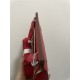 Hermes Jypsiere Mini Swift Leather WAX Red Silver-Metal High