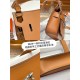 Hermes Jypsiere Mini Swift Leather WAX Gold Silver-Metal High