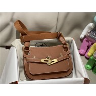 Hermes Jypsiere Mini Swift Leather WAX Gold Gold-Metal High