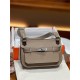 Hermes Jypsiere Mini Swift Leather WAX Etoupe Silver/Gold-Metal High