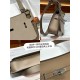 Hermes Jypsiere Mini Swift Leather WAX Etoupe Silver/Gold-Metal High