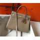 Hermes Kelly 25/28cm Retourne Bag Togo Leather In Tourterelle WAX High