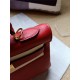 Hermes Kelly 25/28cm Retourne Bag Calfskin In Red High