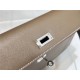 Hermes Kelly Elan 28cm Madame Leather Trench Silver-Metal WAX High