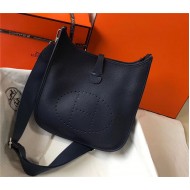 Hermes Evelyne III PM Bag Calfskin In Navy High