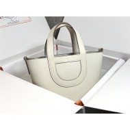 Hermes In-The-Loop 18 Handbag WAX Craie Silver-Metal High