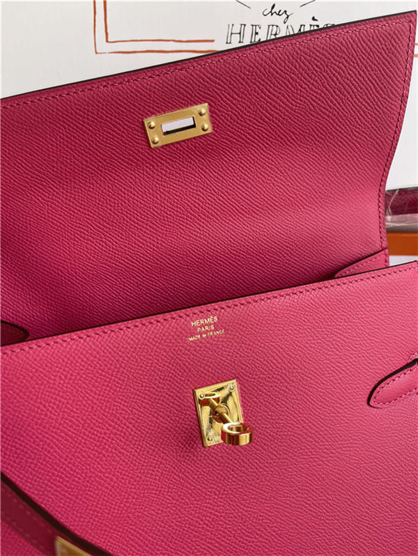 Hermes Kelly Sellier 25 Epsom WAX Fuchsia High