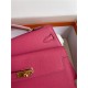 Hermes Kelly Sellier 25 Epsom WAX Fuchsia High