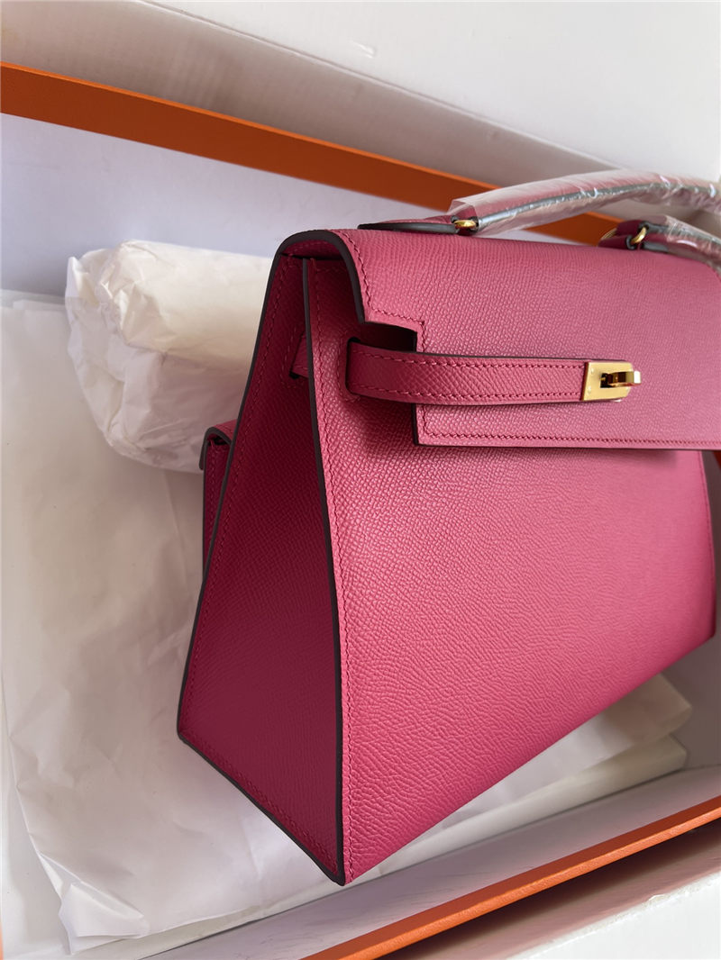 Hermes Kelly Sellier 25 Epsom WAX Fuchsia High