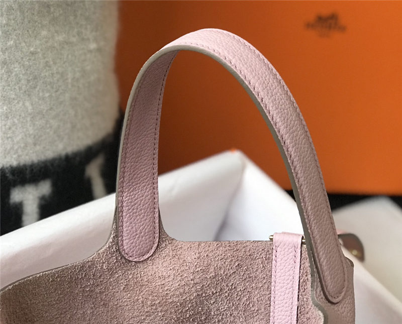 Hermes Picotin Lock 18/22 Bag Togo Leather In Rose Saiura WAX High