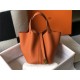 Hermes Picotin Lock 18/22 Bag Togo Leather In Orange WAX High