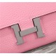 Hermes Constance Long Wallet Calfskin In Pink High