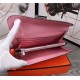 Hermes Constance Long Wallet Calfskin In Pink High