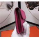 Hermes Constance Long Wallet Calfskin In Fuchsia High