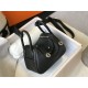 Hermes Lindy Mini Bag Calfskin Leather In Black High