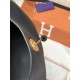 Hermes Lindy 26/30cm Bag Clemence Leather In Black Gold-Metal High