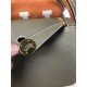 Hermes Lindy 26/30cm Bag Clemence Leather In Etoupe Gold-Metal High