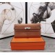 Hermes Kelly Classic Wallet Calfskin In Camel High