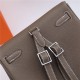 Hermes Kelly Ado PM Backpack Togo Leather WAX In Etoupe Silver-Metal High