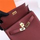 Hermes Kelly Ado PM Backpack Togo Leather WAX In Wine Gold-Metal High