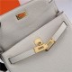 Hermes Kelly Ado PM Backpack Togo Leather WAX In Cream Gold-Metal High