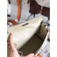 Hermes Kelly Ado PM Backpack Togo Leather WAX In Cream Silver-Metal High