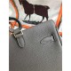 Hermes Kelly Ado PM Backpack Togo Leather WAX In Tin Grey Gold-Metal High