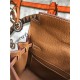 Hermes Kelly Ado PM Backpack Togo Leather WAX In Camel Gold-Metal High