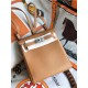 Hermes Kelly Ado PM Backpack Togo Leather WAX In Camel Silver-Metal High