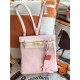 Hermes Kelly Ado PM Backpack Togo Leather WAX In Lt-Pink Gold-Metal High