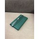 Hermes Kelly Classic Wallet Calfskin In Dk-Green High